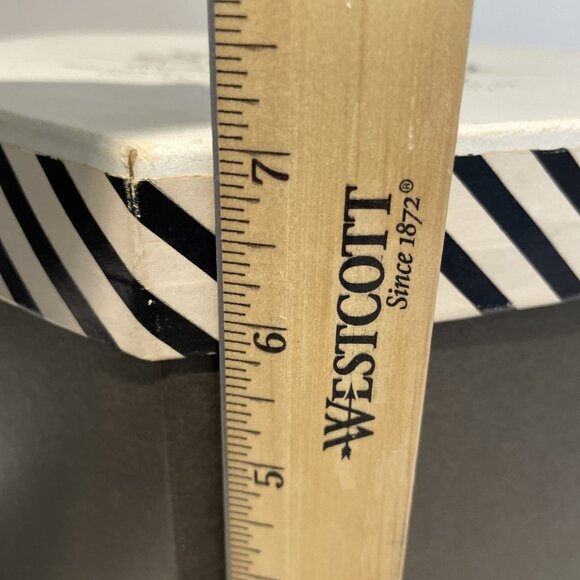 Vintage Stevens Exclusive Millinery Hat Box Hexagon Shape 10X7" Brown Rare - Picture 8 of 8